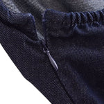 Halter Neck Denim Belted Dress