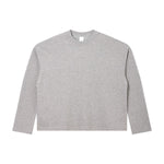 260G Waffle Knit Boxy Long Sleeve Tee