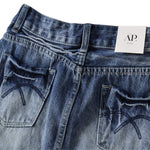 Women's Vintage Denim Mini Skirt