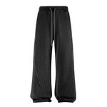 Distressed Washed Patchwork Jogger Pants