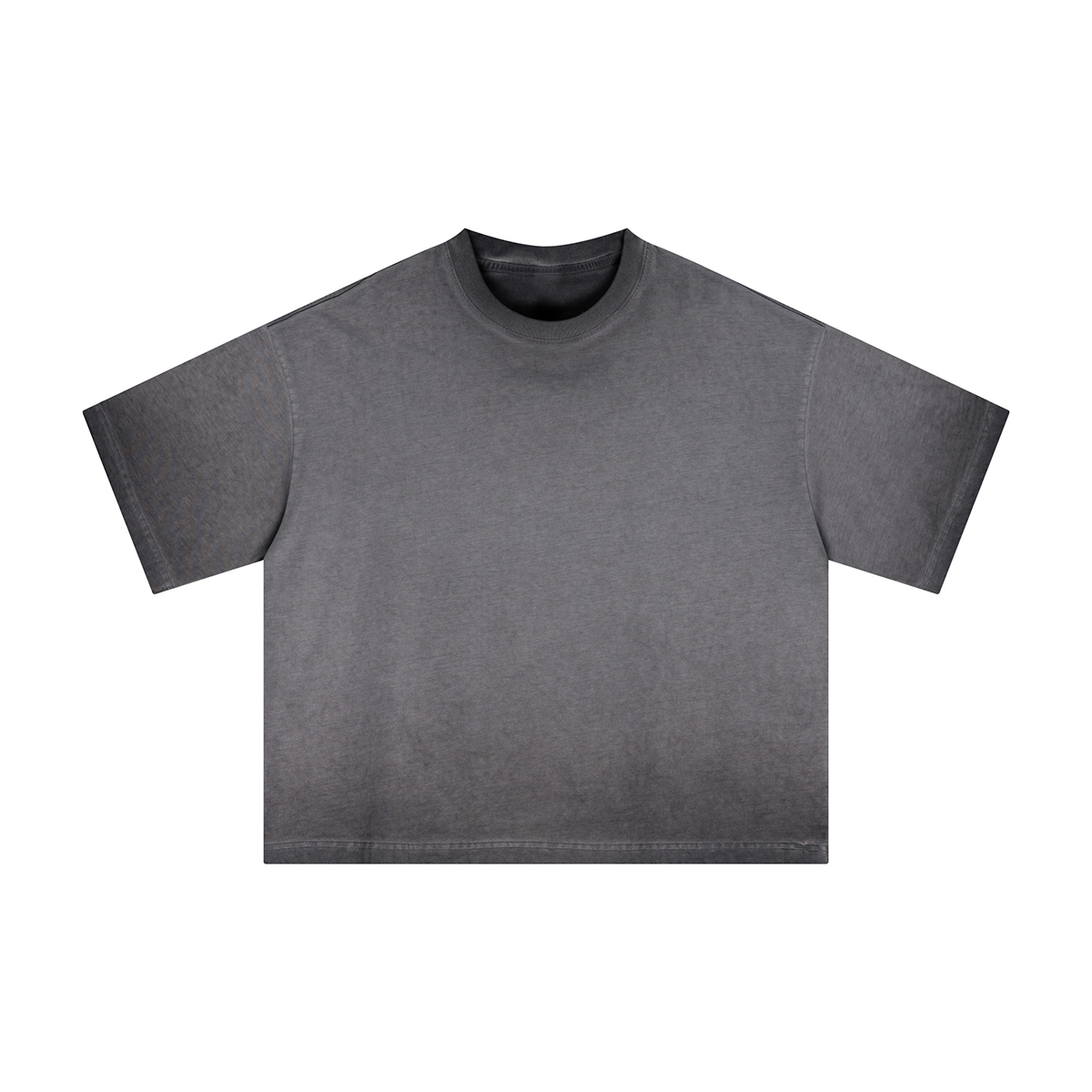 Reverse Fry Washed Vintage Casual Cotton Tee