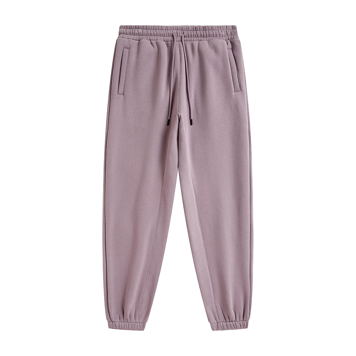 Solid Color Plush Lining Joggers-INNBLAC Fashion Apparel