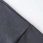 Relaxed Fit Solid Color Polo Neck Sweatshirt