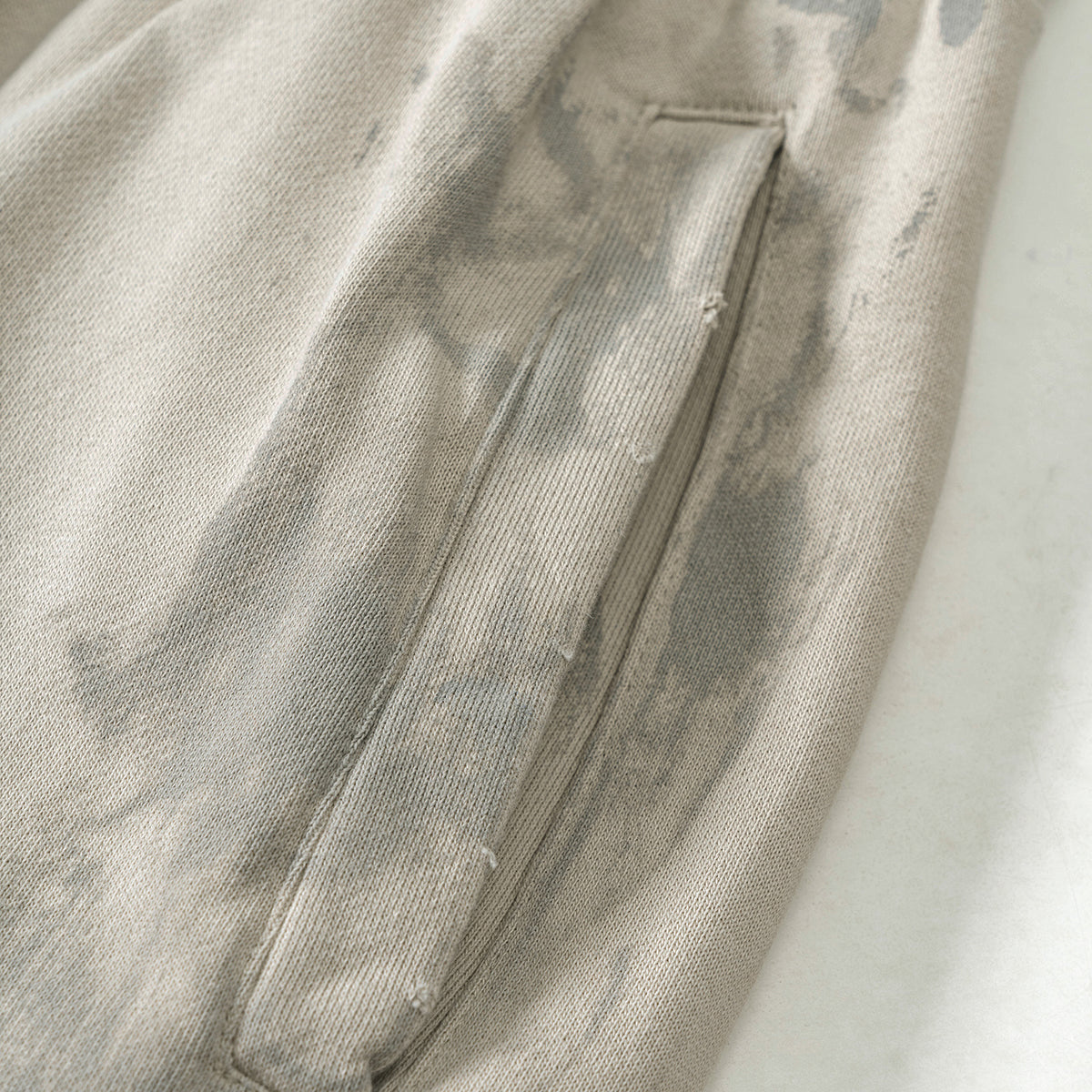 Drawstring Paint Distressed Trousers-INNBLAC Fashion Apparel