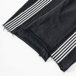 Side-Stripe Baggy Washed Track Pants-INNBLAC Fashion Apparel