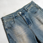 Washed Baggy Bootcut Jeans-INNBLAC Fashion Apparel