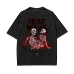 Punk Skull Graphic Washed Tee-INNBLAC Fashion Apparel