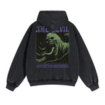 Gothic Skeleton Back Print Hoodie-INNBLAC Fashion Apparel