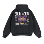 Gothic Butterfly Back Print Hoodie-INNBLAC Fashion Apparel