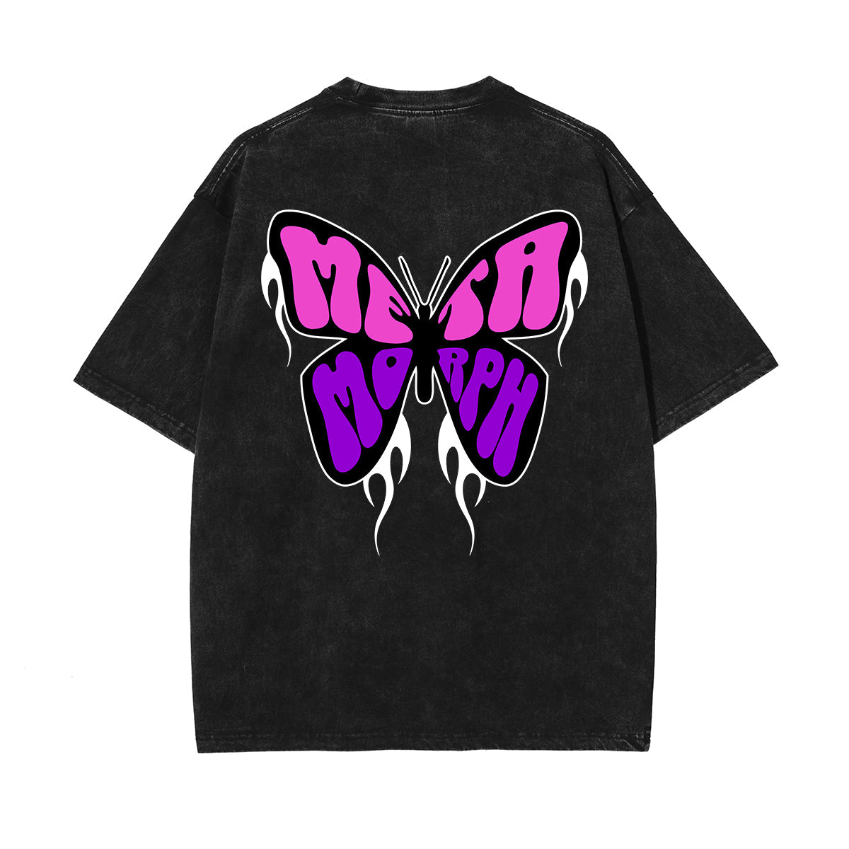 Gothic Butterfly Back Print Tee-INNBLAC Fashion Apparel