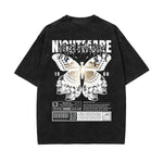 Butterfly Graphic Stone Wash Tee-INNBLAC Fashion Apparel