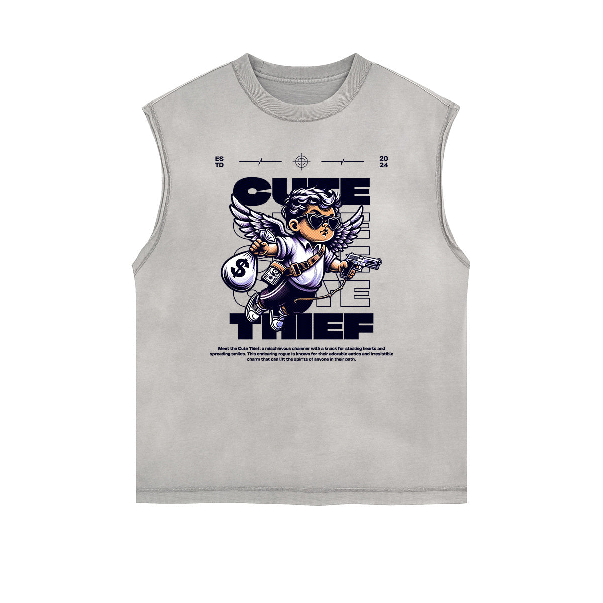 Cupid Sniper Graphic Tank Top