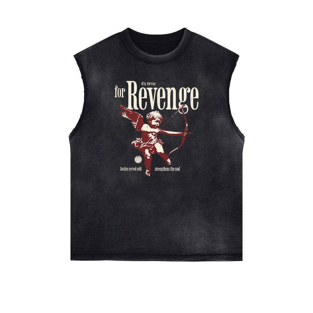 Cupid Sniper Graphic Sleeveless Tee