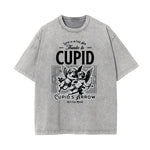 Washed Faded Cupid Sniper Graphic Tee