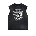 Cupid Sniper Graphic Sleeveless Tee