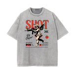 Washed Faded Cupid Sniper Graphic Tee