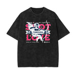 Stone Wash Cupid Sniper Graphic Tee