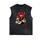 Cupid Sniper Graphic Sleeveless Tee