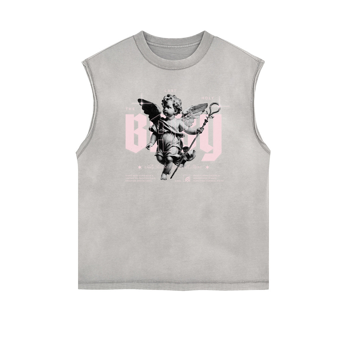 Cupid Sniper Streetwear Graphic Sleeveless Tee