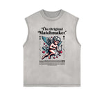 Cupid Sniper Streetwear Graphic Sleeveless Tee