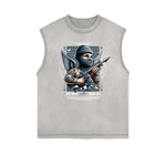 Cupid Sniper Streetwear Graphic Sleeveless Tee