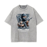 Stone Wash Cupid Sniper Streetwear Tee