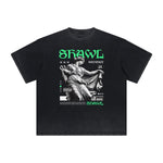 Heavyweight Distressed Streetwear Graphic Tee