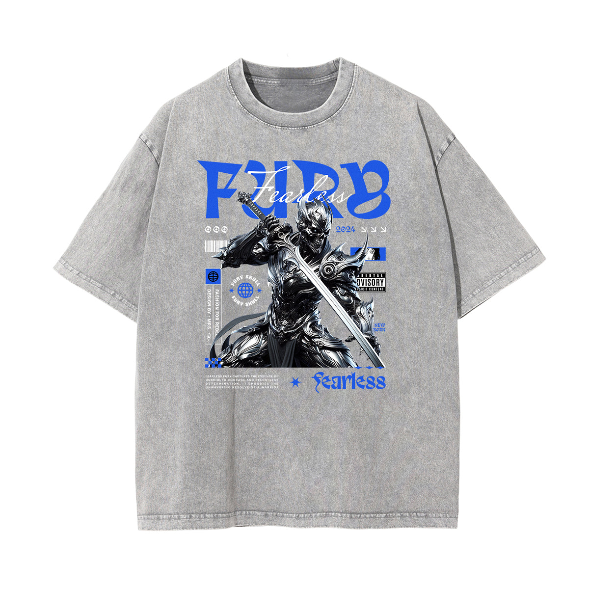 Washed Faded Rebel Graphic Tee