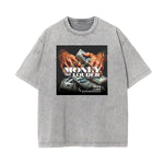 Stone Wash Streetwear Abstract Graphic Tee