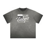 Heavyweight Faded Abstract Pattern Tee