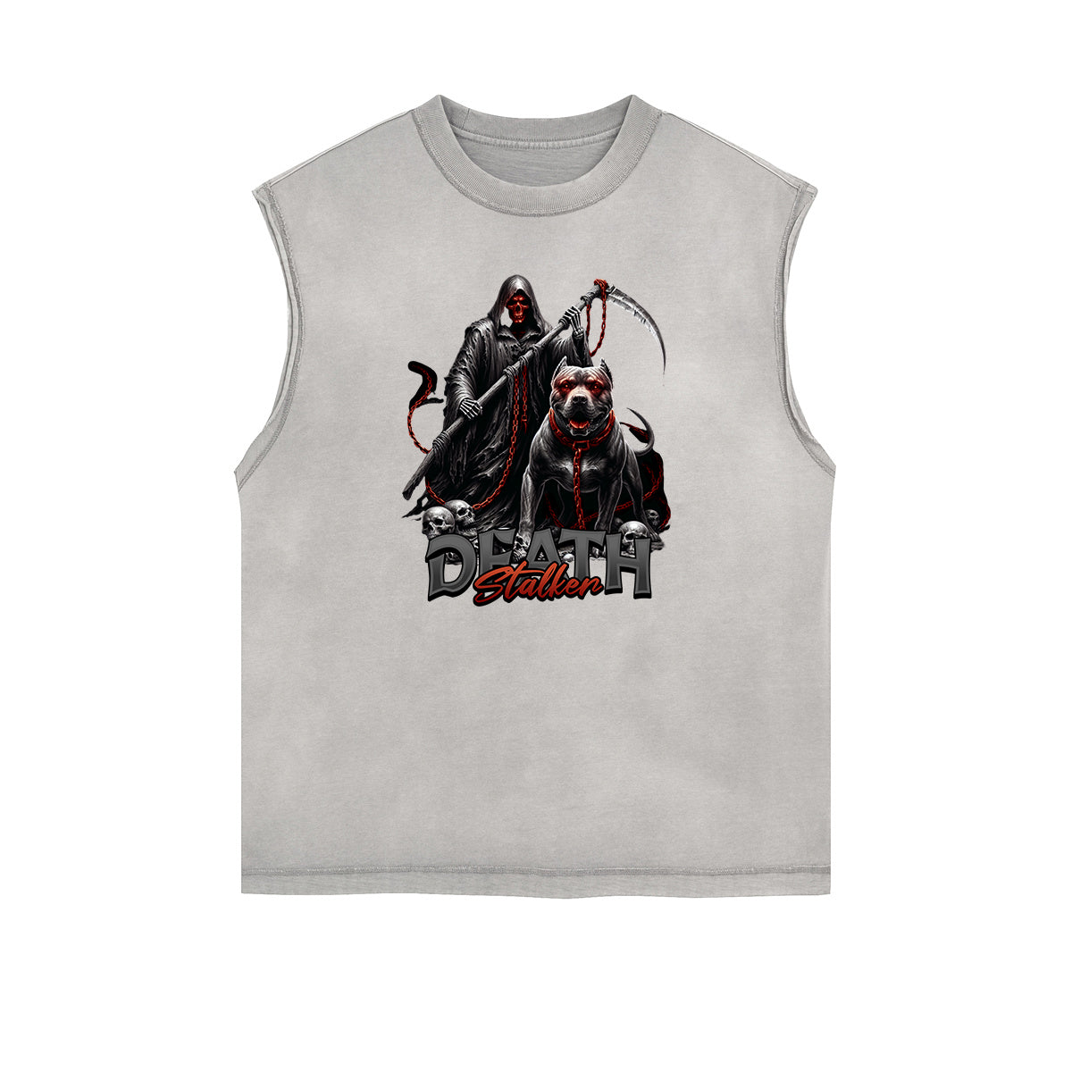 Sleeveless Street Art Abstract Graphic Tee