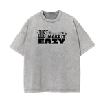 Stone Wash Streetwear Pattern Tee