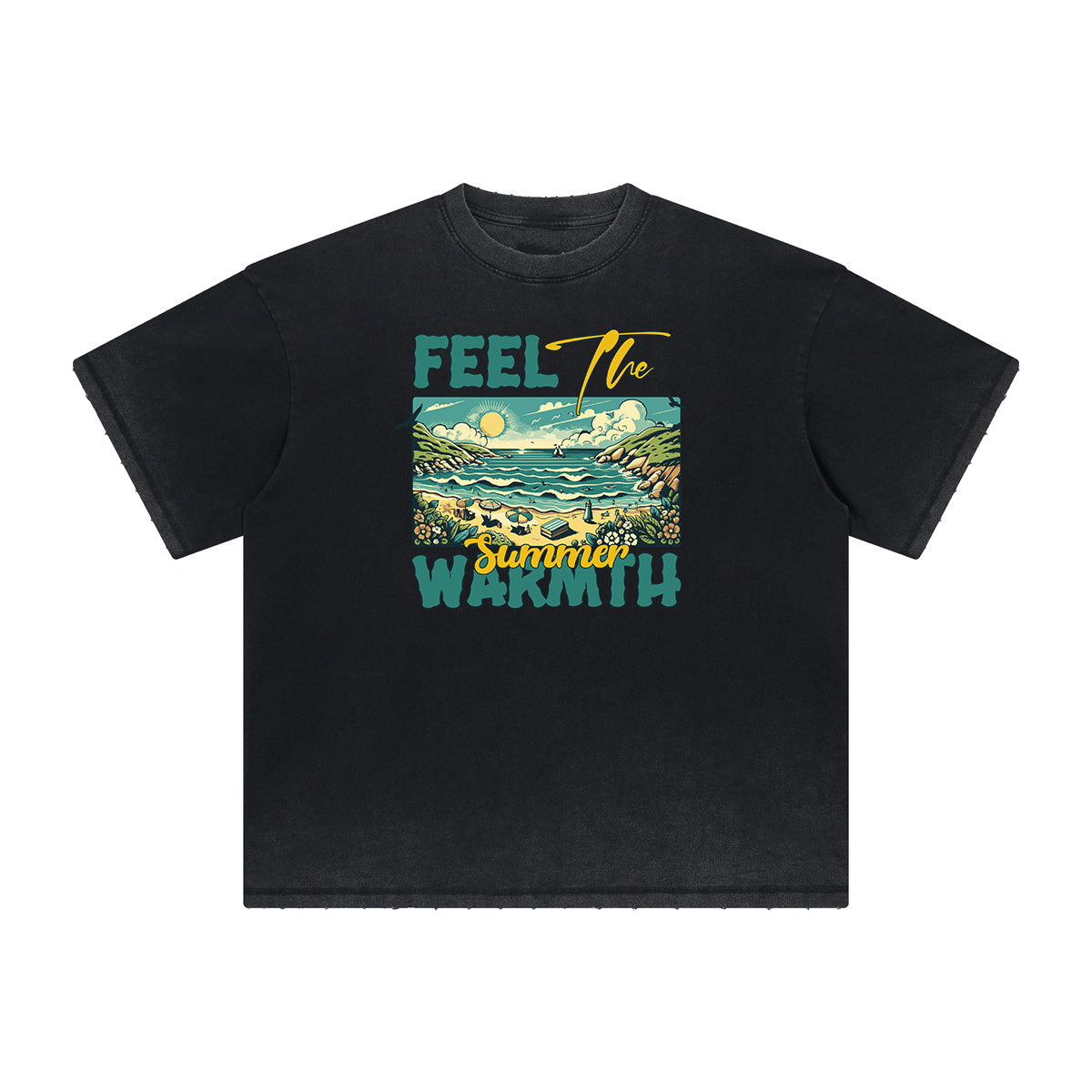 Heavyweight Street Style Abstract Graphic Tee