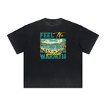 Heavyweight Street Style Abstract Graphic Tee