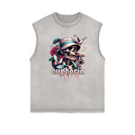 Washed Streetwear Aesthetic Graphic Tank Top