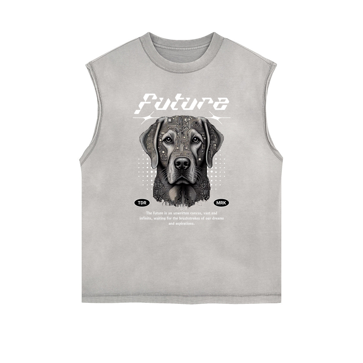 Washed Streetwear Aesthetic Graphic Tank Top