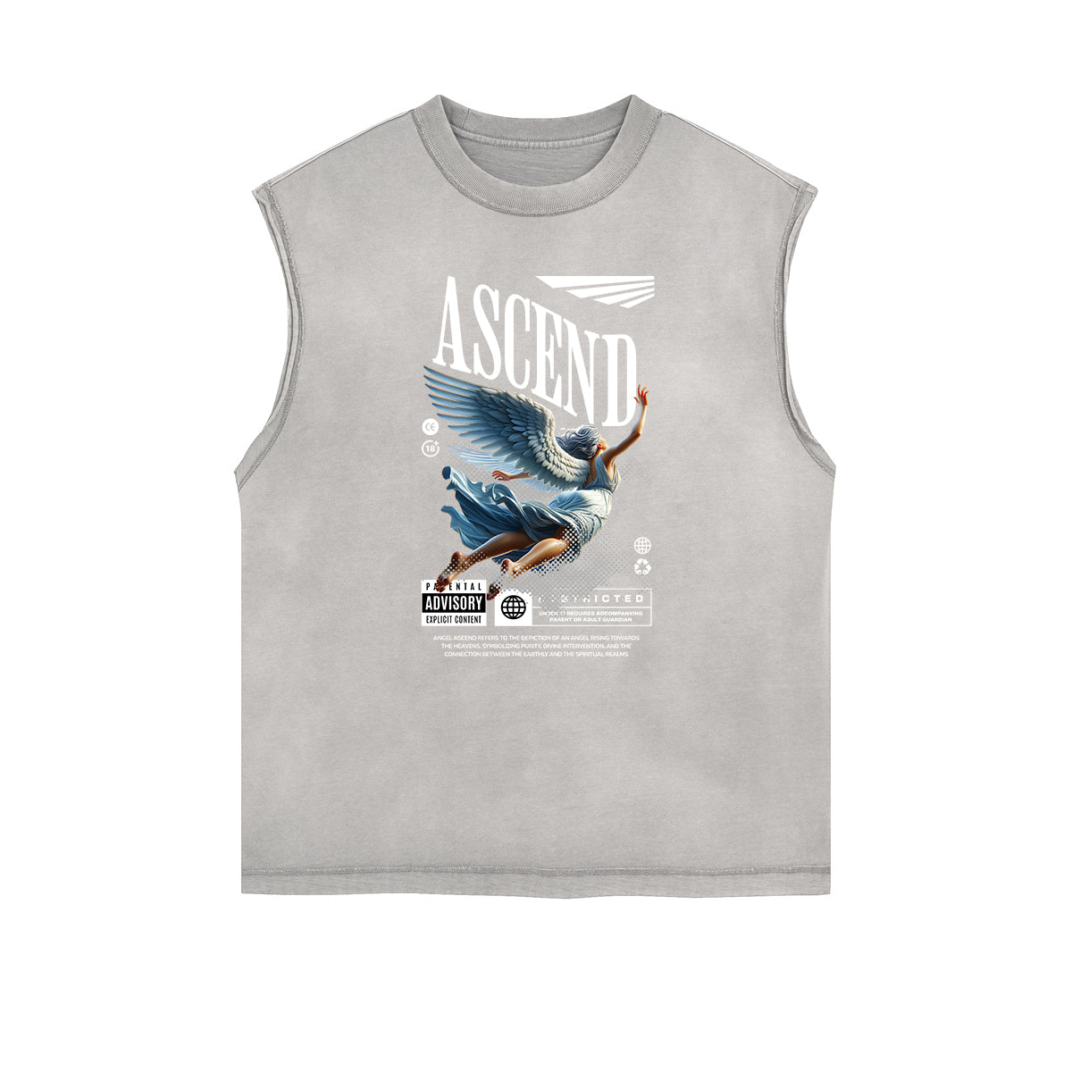 Washed Streetwear Aesthetic Graphic Tank Top