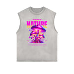 Sleeveless Rebellious Streetwear Pattern T Shirt