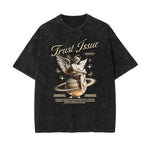 Street Style Washed Faded Thick Tee