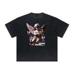 Faded Cupid Statues Pattern Tee