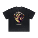 Faded Cupid Statues Pattern Tee