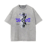 Washed Faded Cupid Statues Graphic Tee