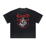 Faded Cupid Statues Pattern Tee