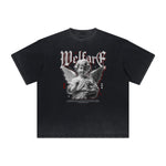 Heavyweight Washed Thick Cupid Pattern Tee