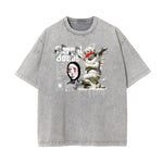 Washed Thick Cupid Pattern Tee