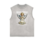 Sleeveless Cupid Streetwear Graphic T Shirt