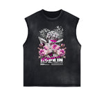 Sleeveless Cupid Streetwear Graphic T Shirt