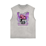 Sleeveless Playful Cupid Graphic T Shirt