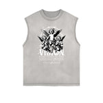 Sleeveless Playful Cupid Graphic T Shirt