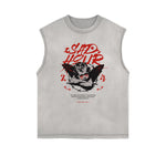 Sleeveless Streetwear Cupid Angle Graphic Tee